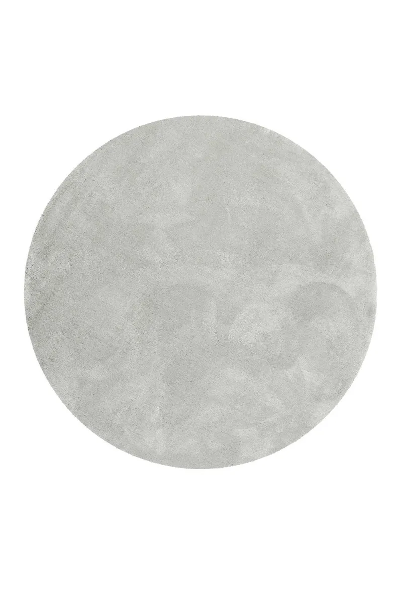 Esprit Teppich Rund Hellgrau Hochflor "Relaxx"