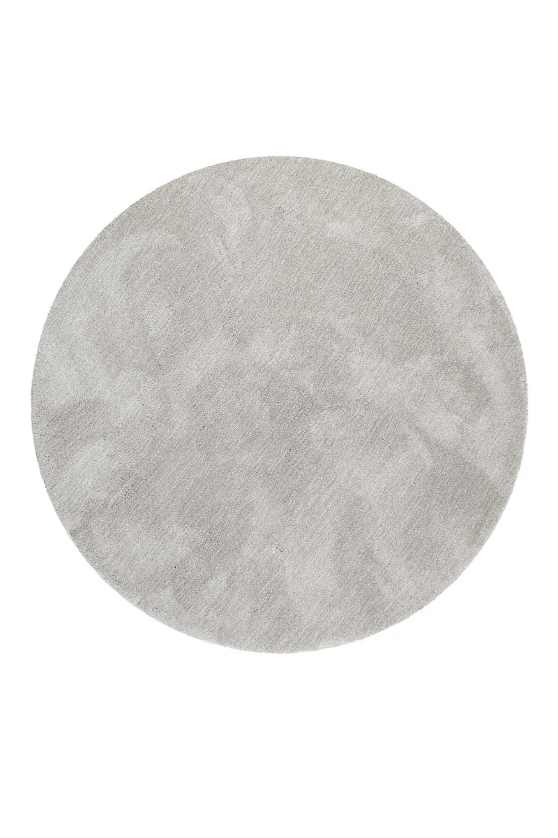 Esprit Teppich Rund Hellgrau Creme meliert Hochflor "Relaxx"