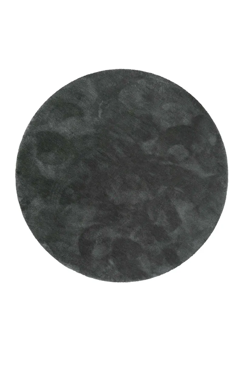 Esprit Teppich Rund Grün Anthrazit Hochflor "Relaxx"