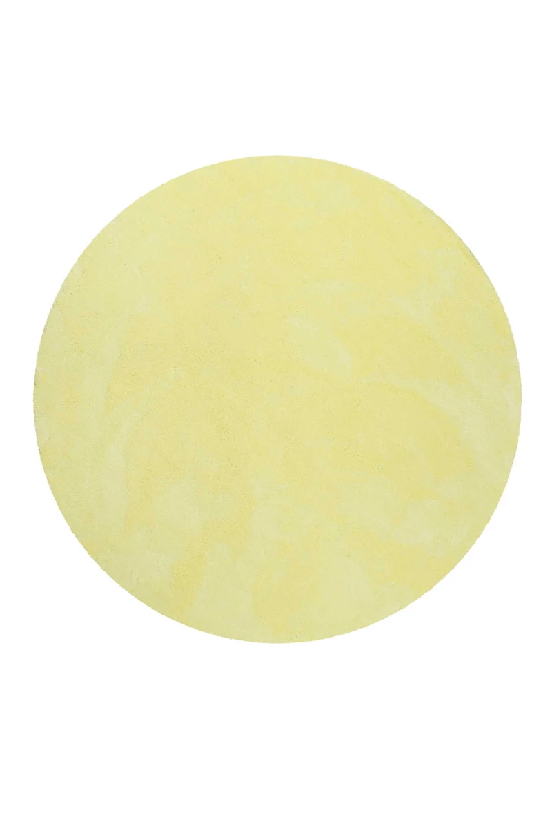 Esprit Teppich Rund Gelb Hochflor "Relaxx"