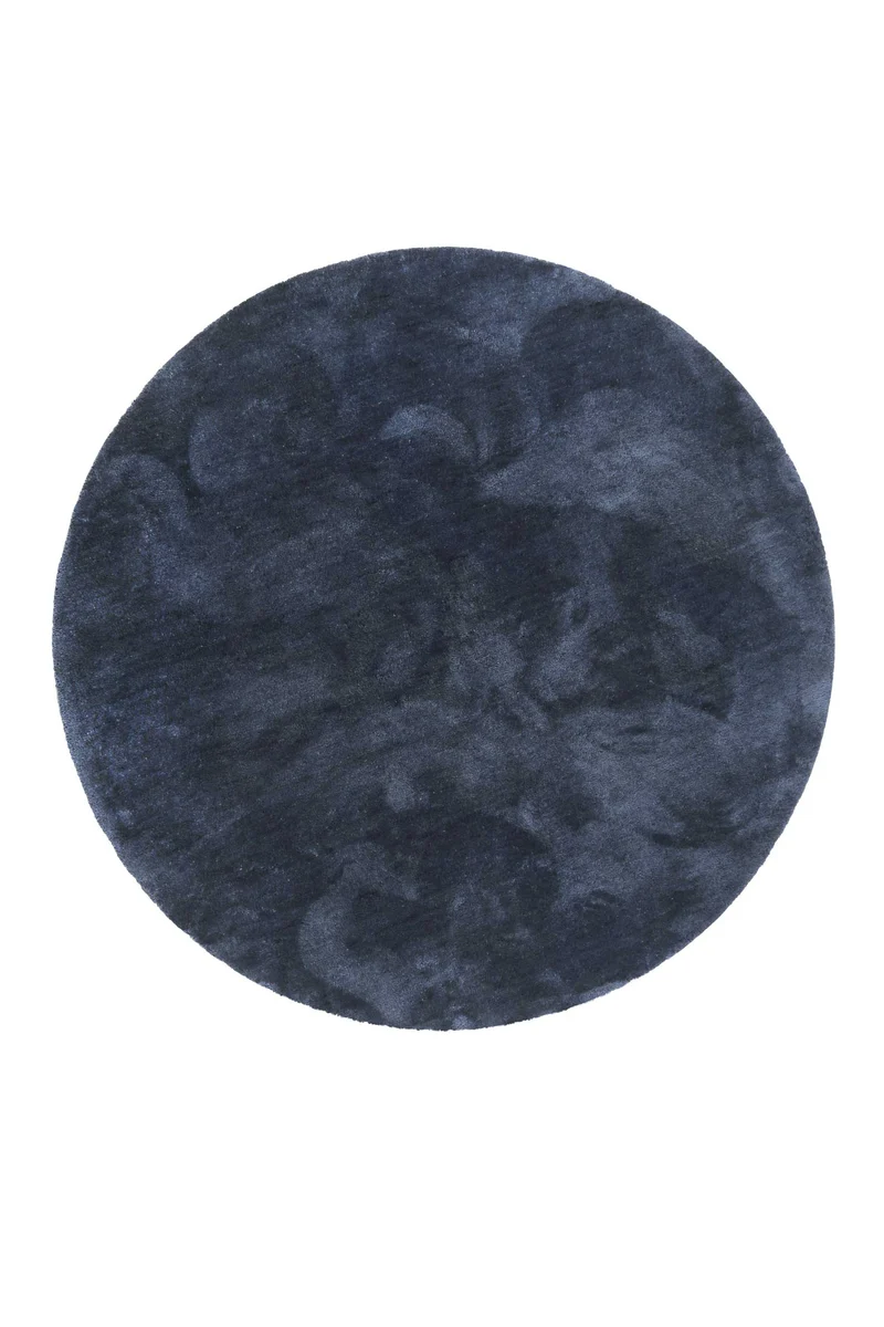 Esprit Teppich Rund Dunkelblau Hochflor "Relaxx"