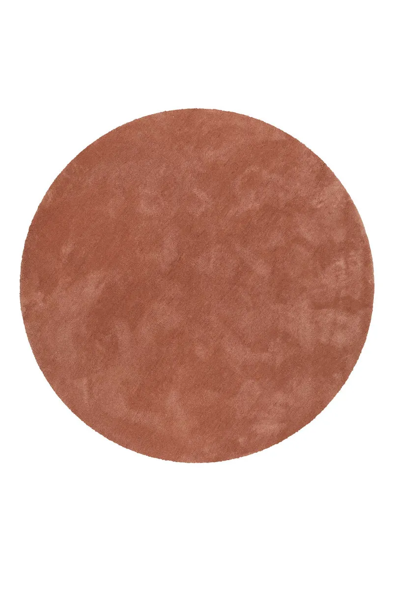Esprit Teppich Rund Cognac Hochflor "Relaxx"