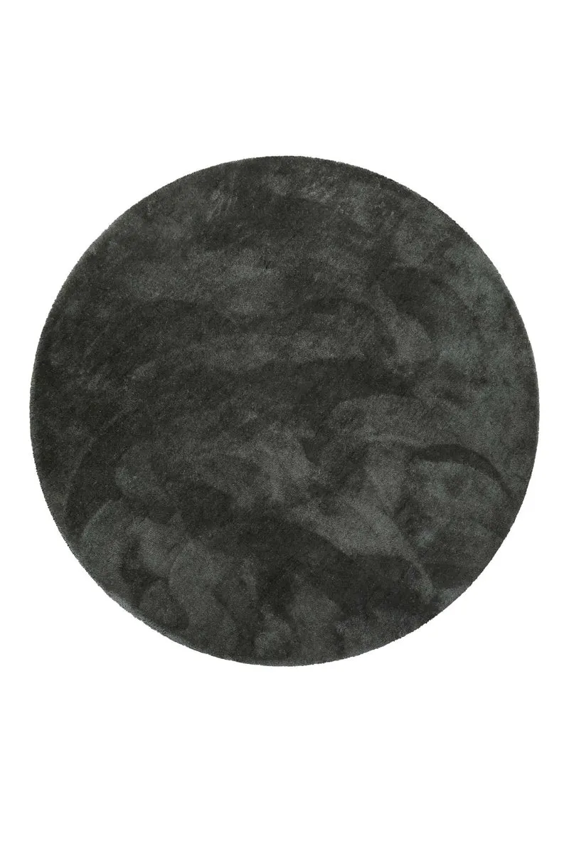 Esprit Teppich Rund Anthrazit Hochflor "Relaxx"