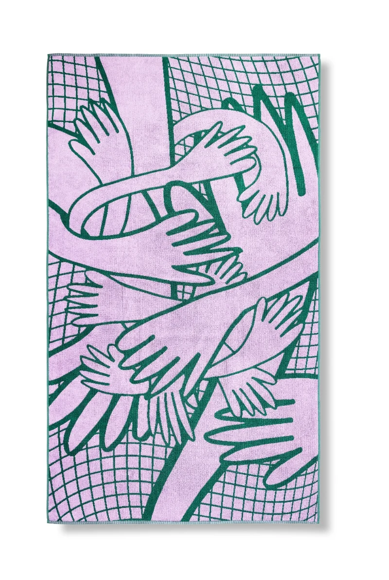 Beach Towel “Gentle Touch” by Sebastian Marbacher - XL 100% Cotton