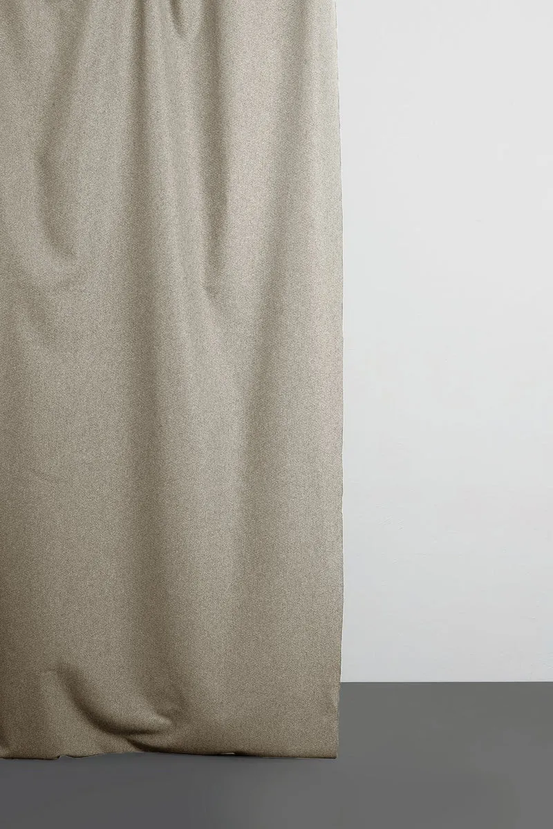 Twill Gaberdine Weave Curtain “Harry” in Beige