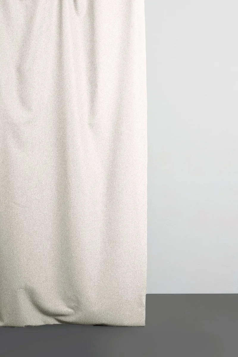 Twill Gaberdine Weave Curtain “Harry” in Milk