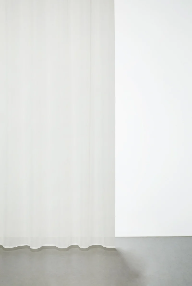 Wool Effect Sheer Curtains in Beige