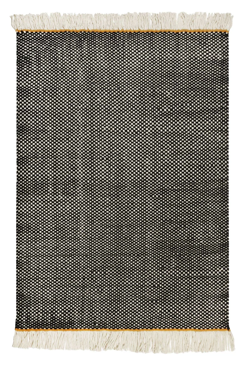 Esprit Handwebteppich Schwarz aus Wolle "Casa"
