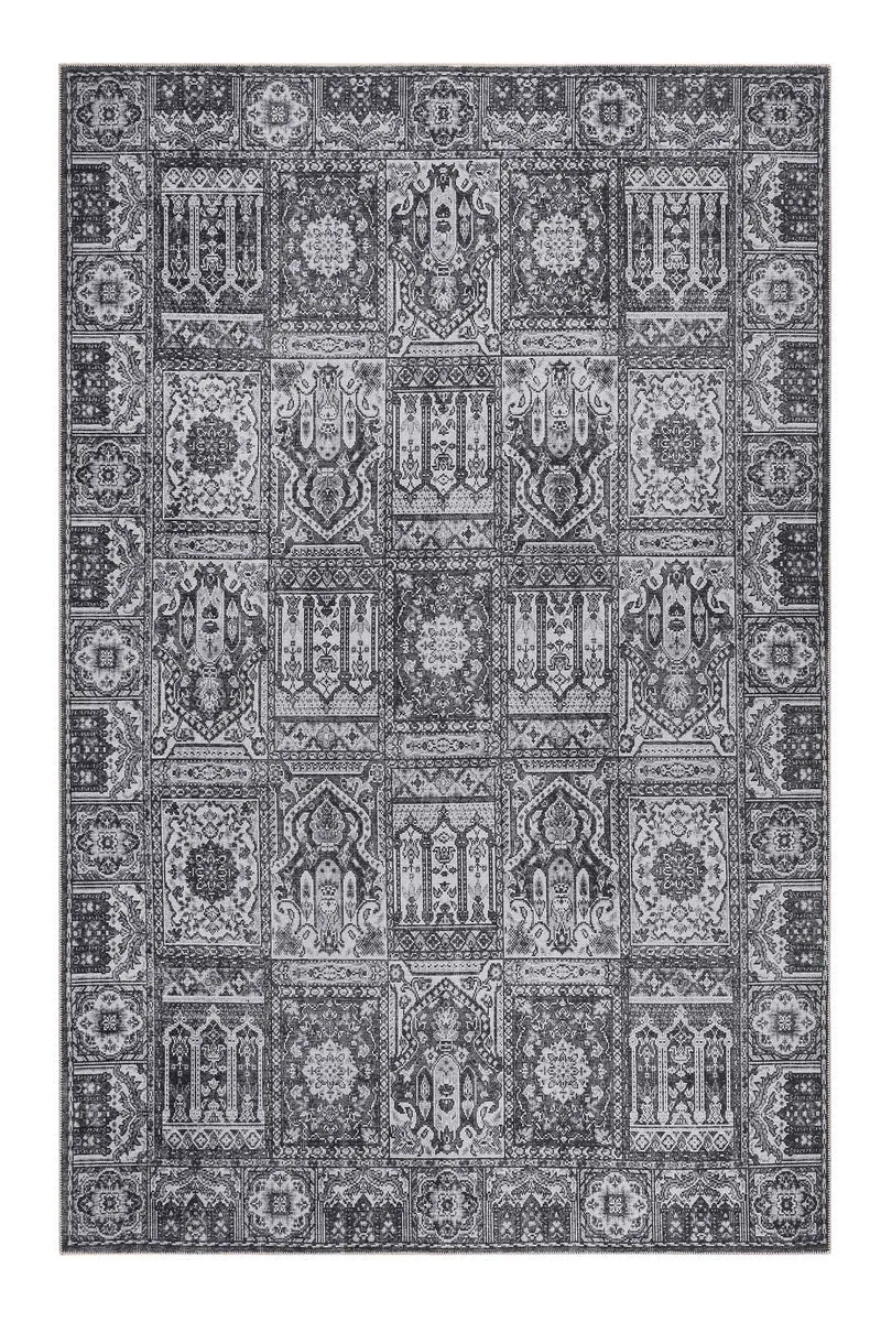 Vintage Teppich Grau Anthrazit Kurzflor "Fresh Bachtiar" WECONhome