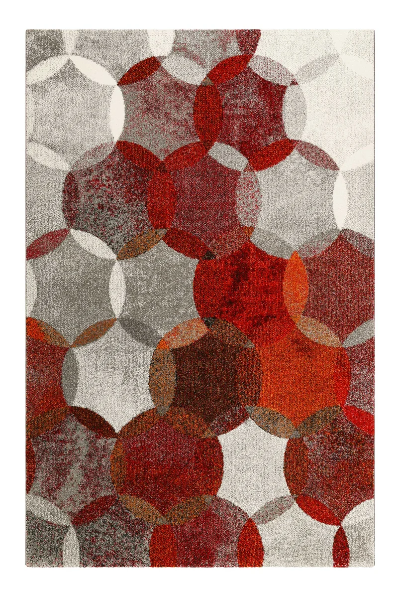 Esprit Teppich Rot Grau "Modernina"