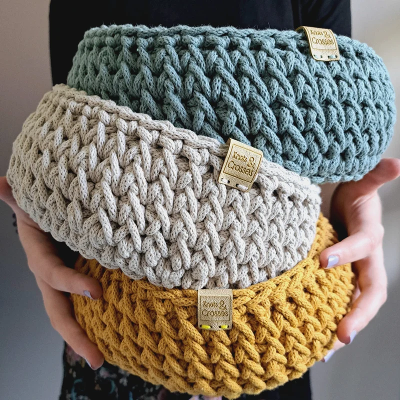 Herringbone Basket Bowl