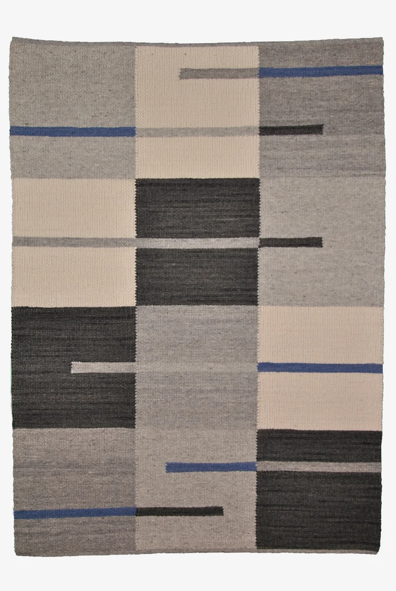 Alpina 3/103 - Braun, beige, blau - 170 x 240 cm