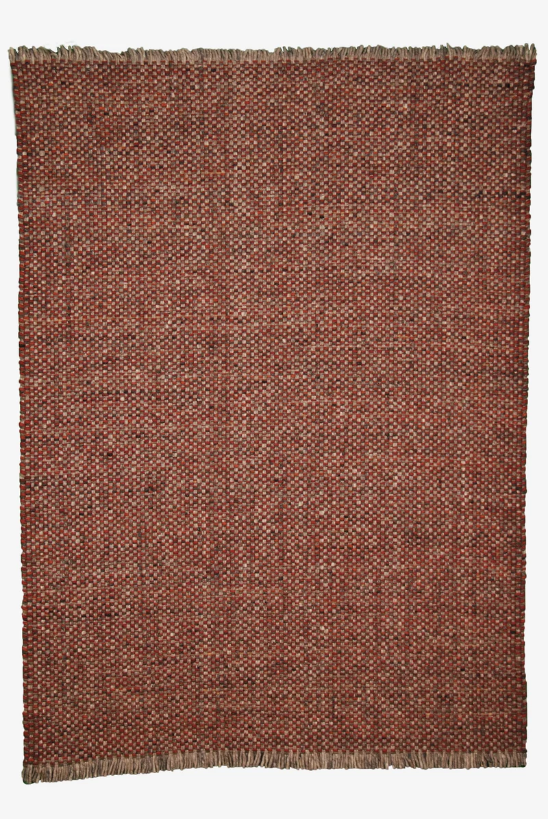 Handwebteppich Monza Atoll Son. - Grau, rot - 170 x 240 cm