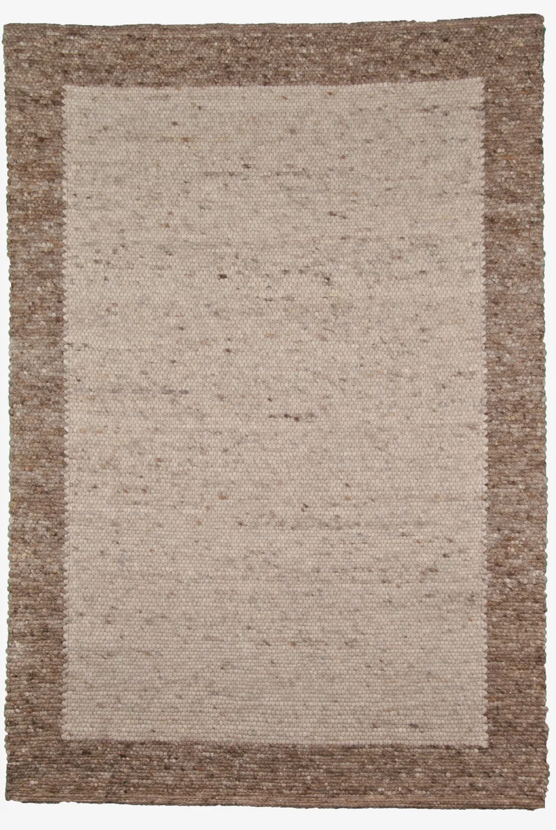 Handwebtep. Salsa Swing B1/60 braun, natur - 130 x 200 cm