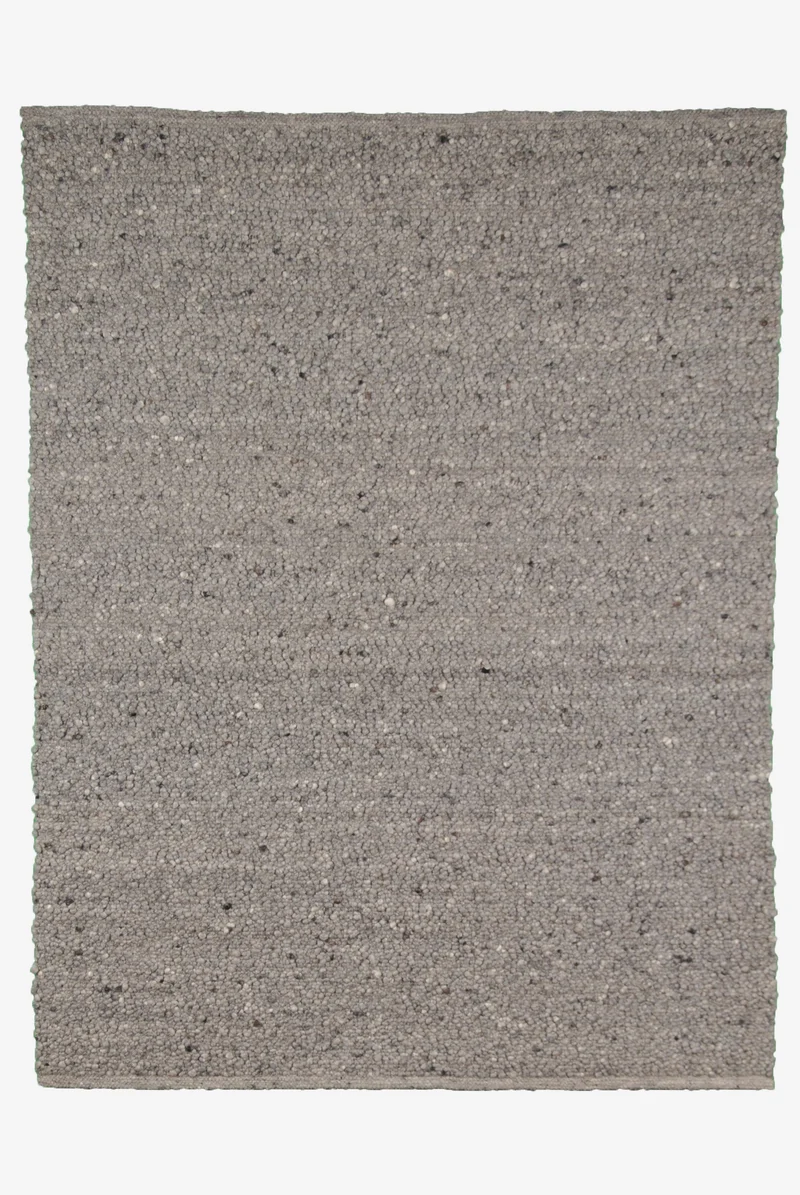 Handwebteppich Seefeld 2 - grau - 140 x 180 cm