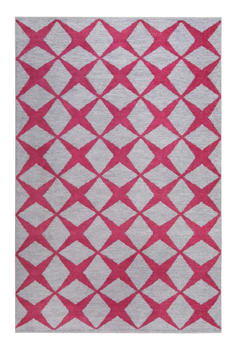Esprit Teppich Grau Rot "Caledon"