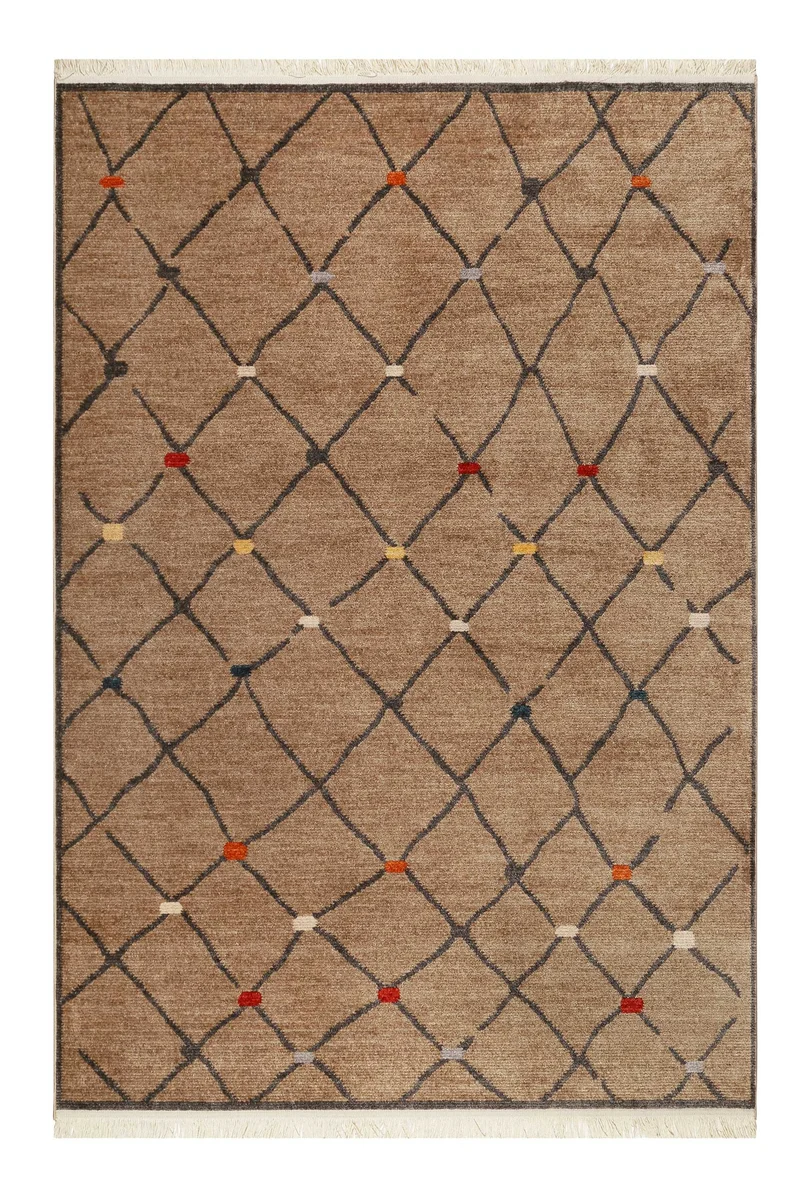 Teppich Braun Kurzflor B-Ware "Marché Bonsecours" WECONhome