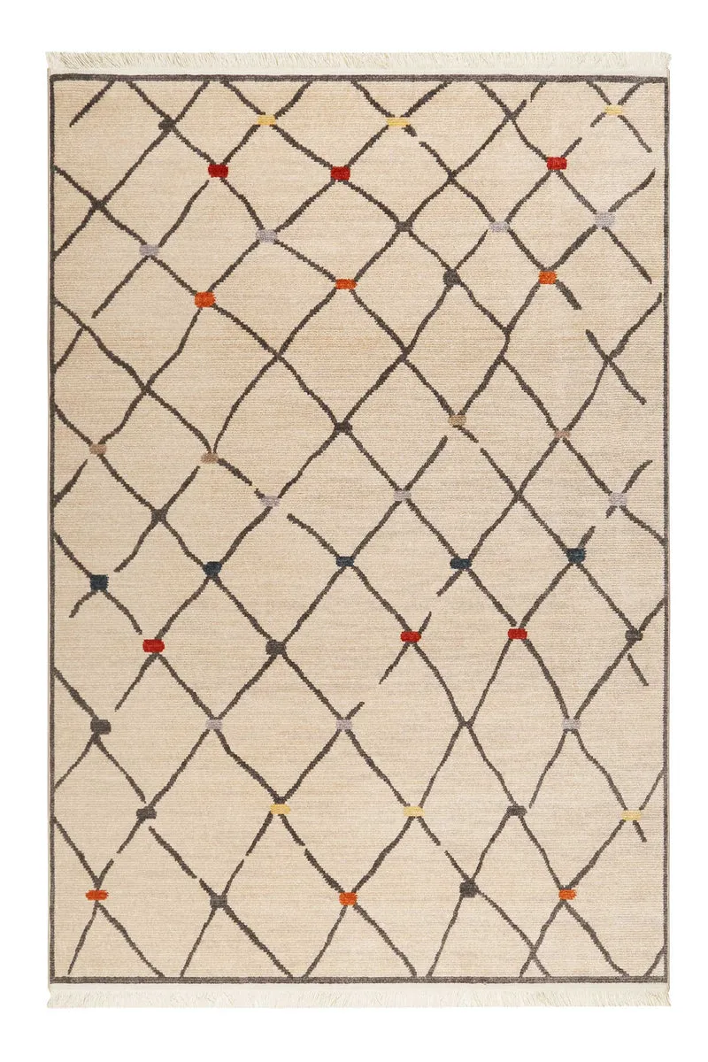 Teppich Beige Kurzflor B-Ware "Marché Bonsecours" WECONhome