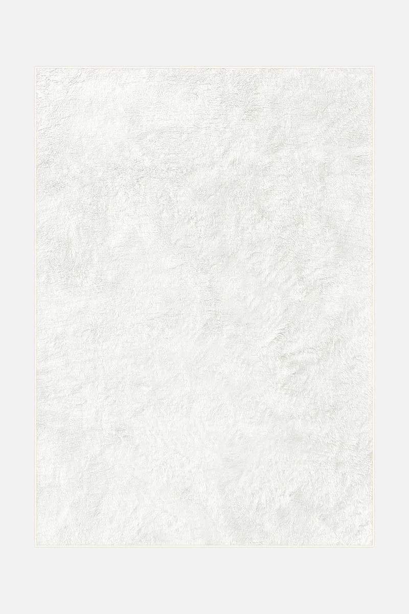 Flausch Mono Schnee Teppich