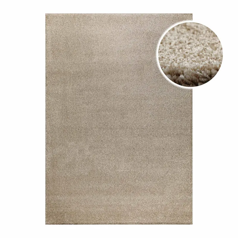 Kurzflorteppich Sand Beige "Nova" WECONhome Basics