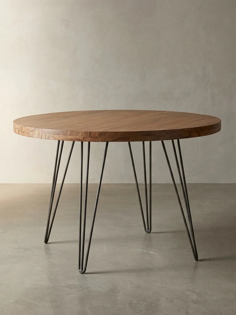 Esszimmertisch – Rund Massivholz 120 cm Landhausstil