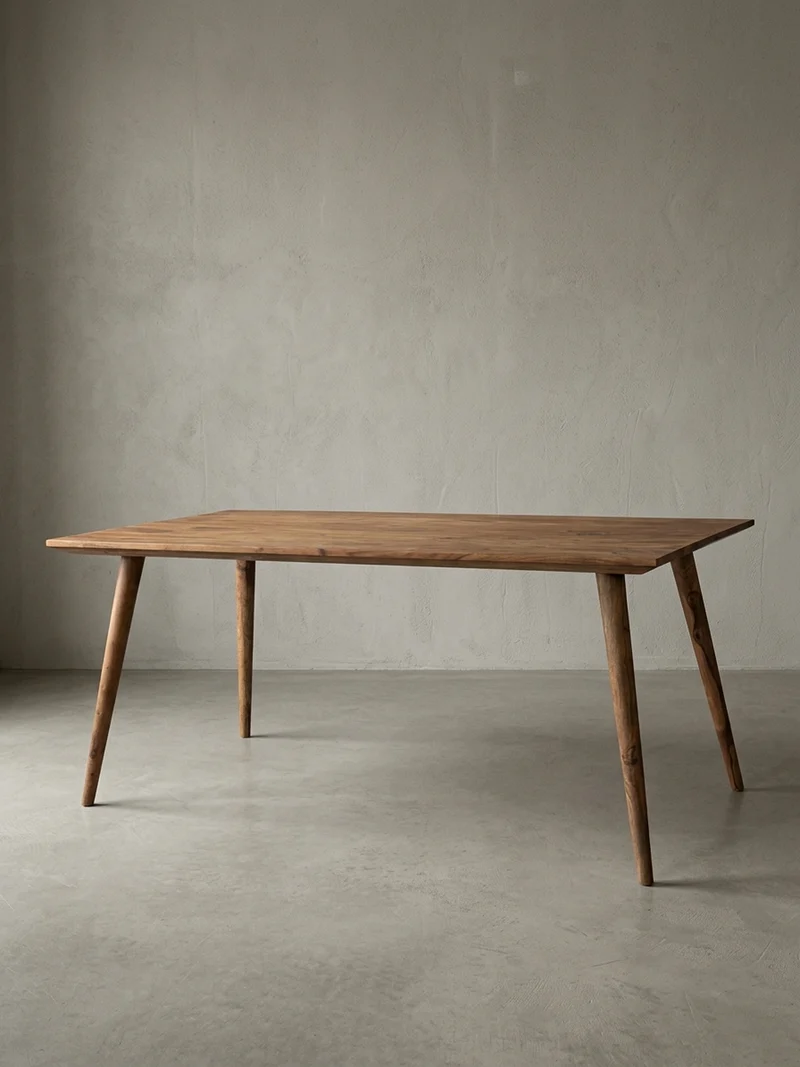 Esstisch Massivholz Braun Landhausstil Handgefertigt