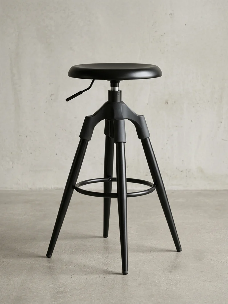 Barhocker Industrial Höhenverstellbar Drehbar Goldfarben