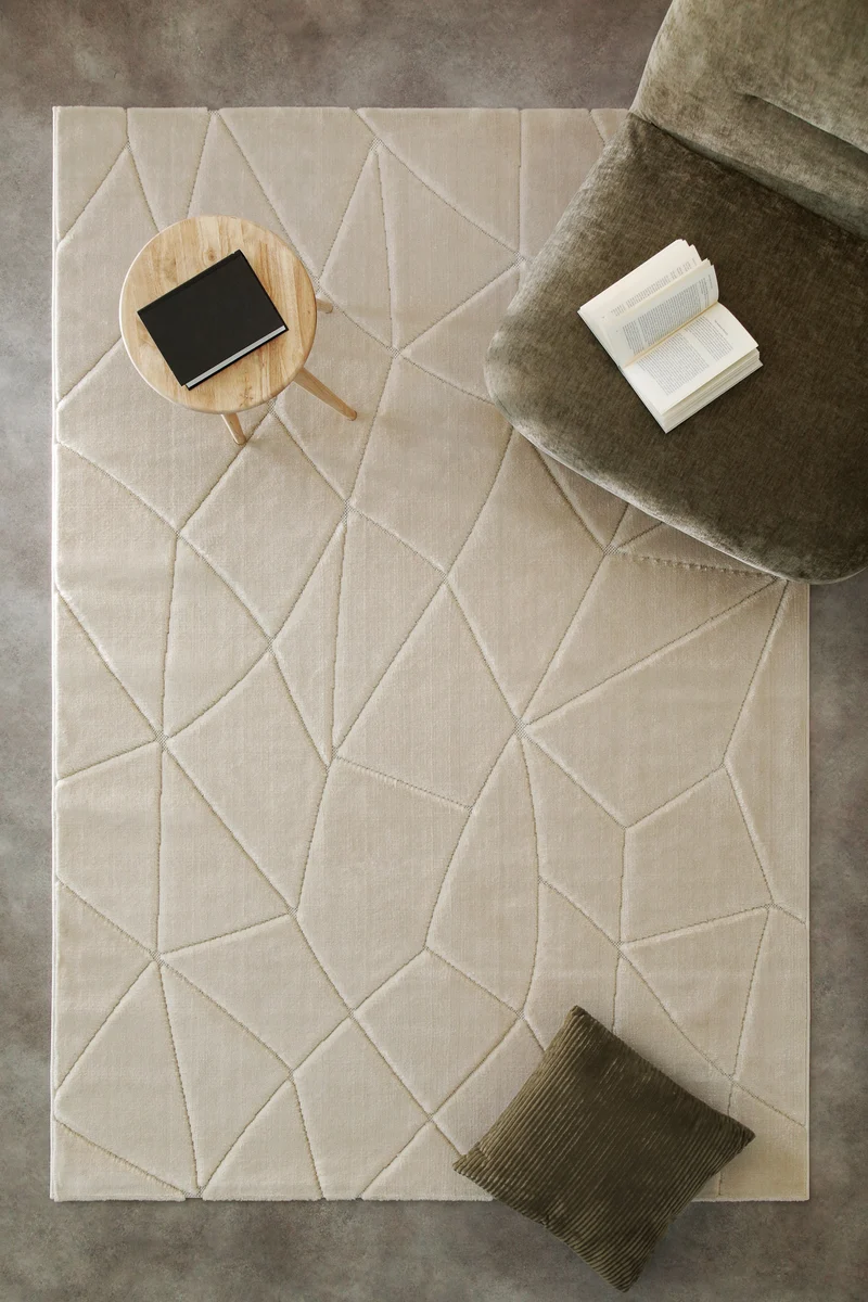 Kurzflorteppich Sand Beige "Unplugged" WECONhome