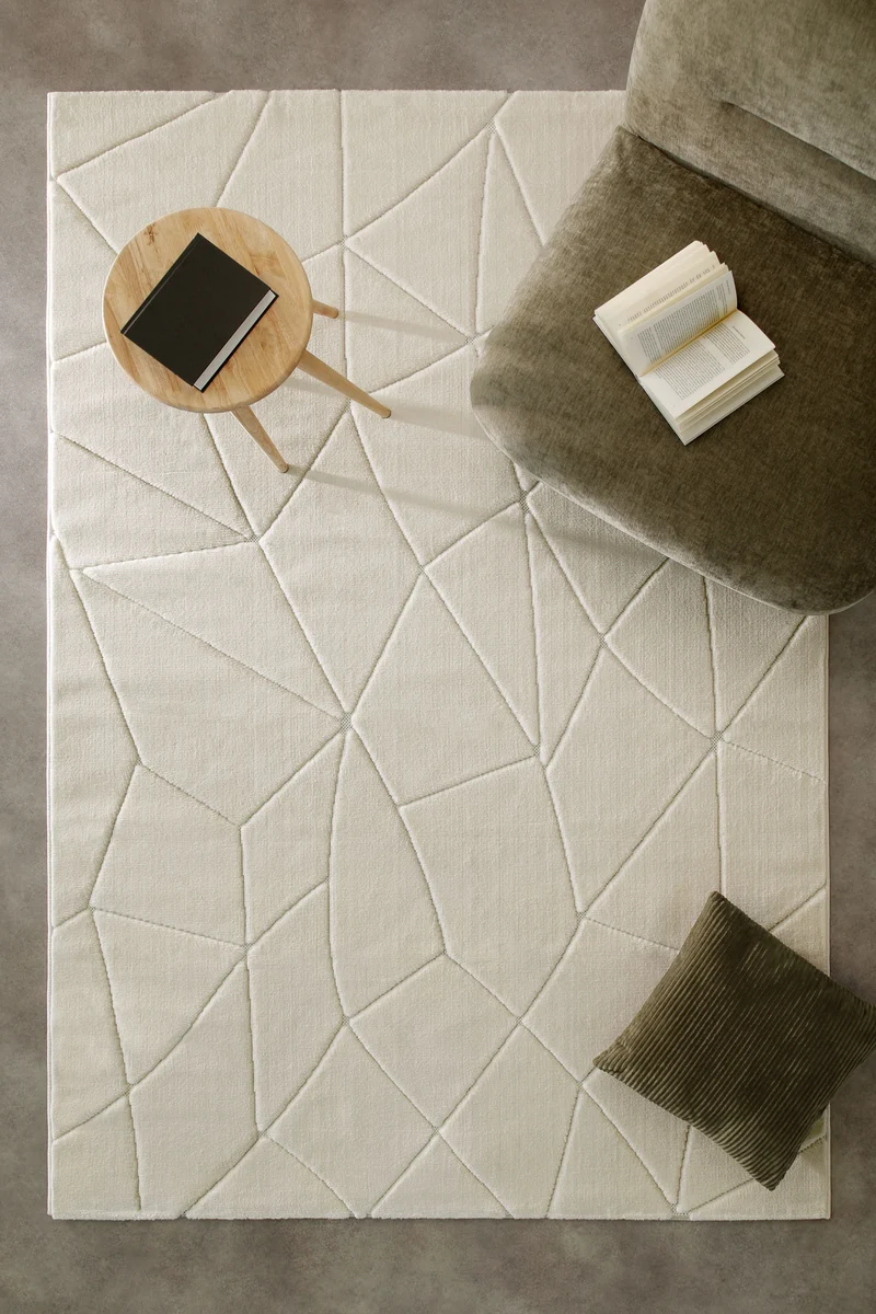 Kurzflorteppich Creme Weiß "Unplugged" WECONhome