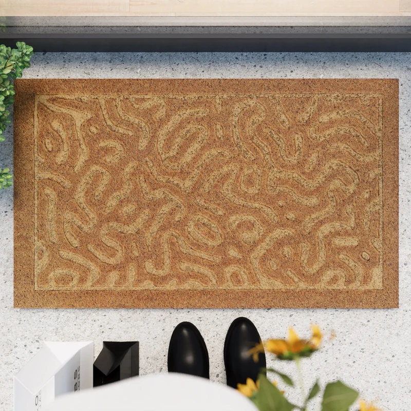 Fußmatte aus Kokosfaser Natur "Desert Doodle" WECONhome