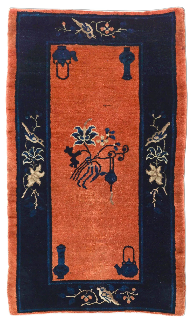Antiker China Teppich | 122 cm x 72 cm | Nr. Z-4503