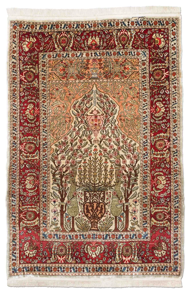 Hereke aus reiner Seide | 150 cm x 100 cm | Nr. Z-4369