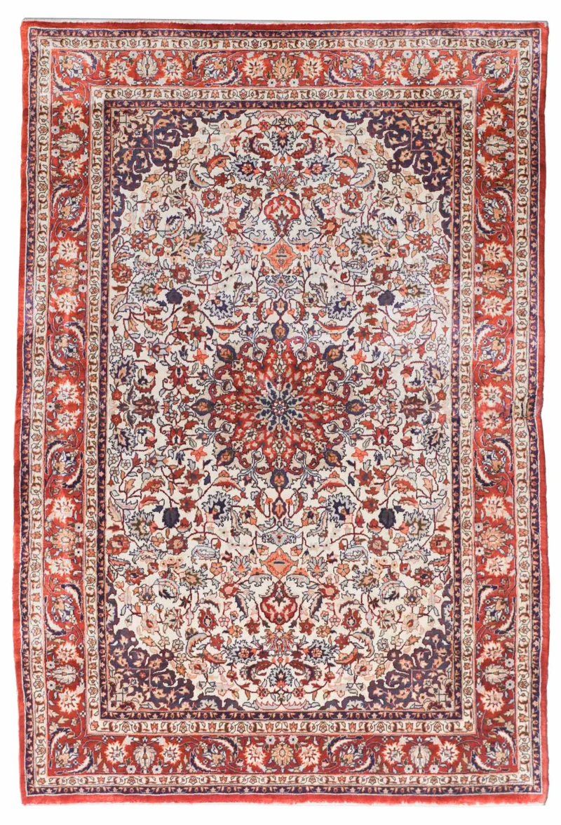 China Teppich aus reiner Seide | 94 cm x 62 cm | Nr. 17494
