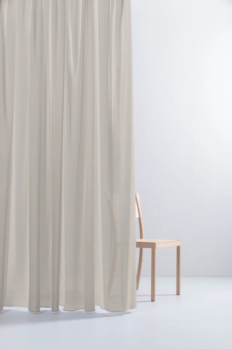 Luxury Sheer Curtains "Georgette" in Bronze Colour