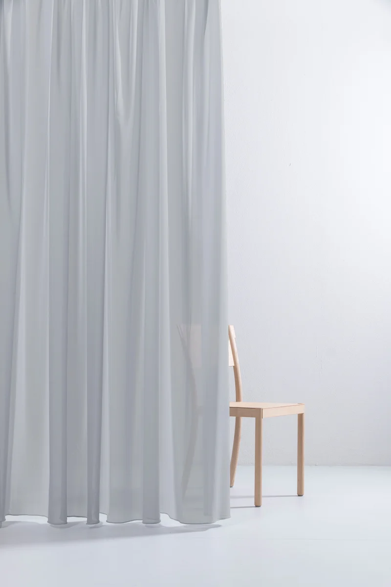 Luxury Sheer Curtains "Georgette" in Grey Colour