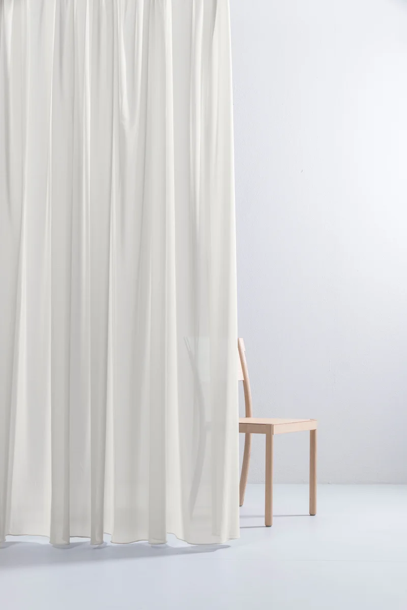 Luxury Sheer Curtains "Georgette" in Beige Colour