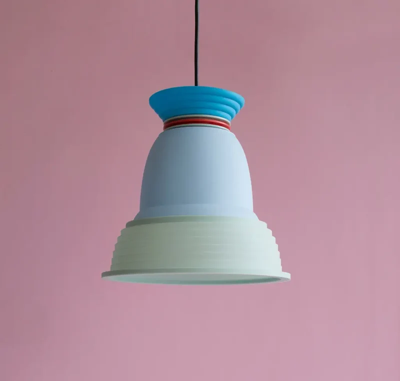 "CL3 Ceiling Lamp Shade" by SOWDEN - Blue / Light Blue / Mint