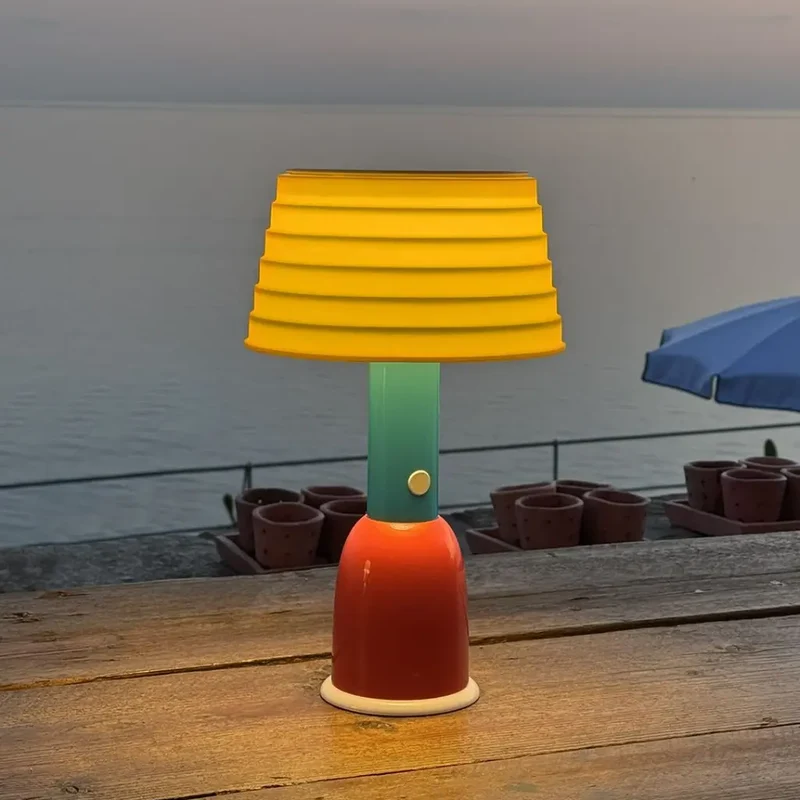 "PL3 Portable Lamp" by SOWDEN - Yellow / Turquoise / Red