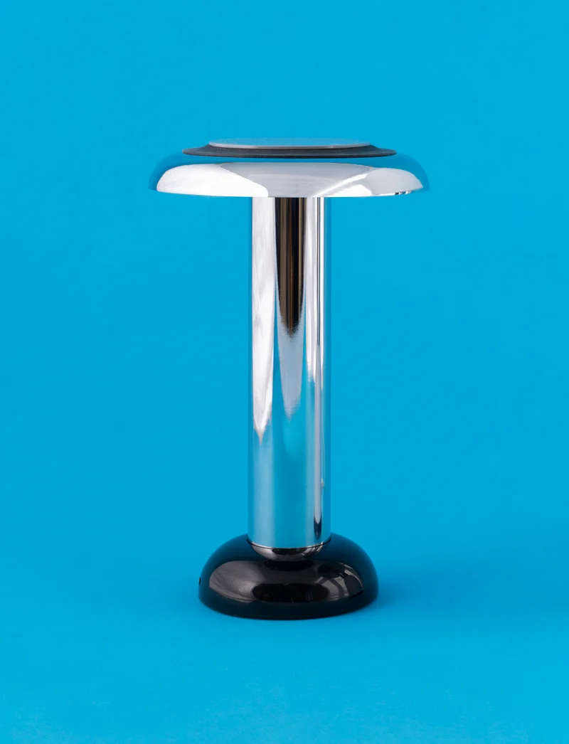 Portable Lamp PL 6 by SOWDEN in Chrome - Dual Functionality Lamp