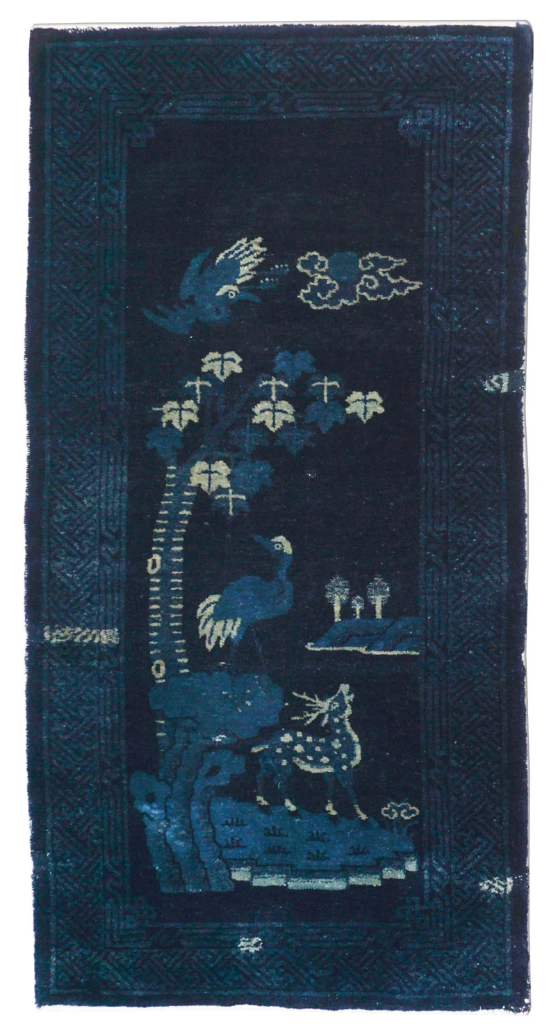 Antiker China Teppich | 144 cm x 74 cm | Nr. Z-4504