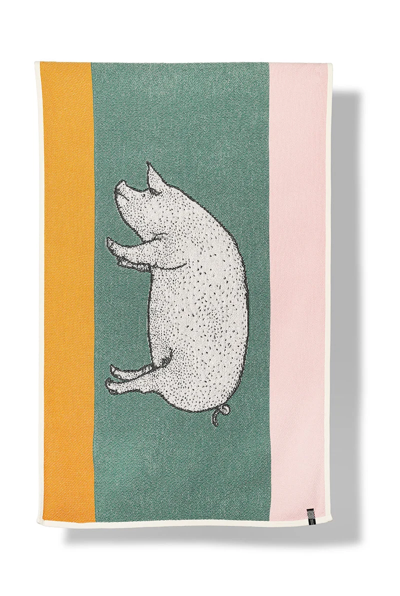 Cotton Beach Towel or Mini Blanket "Bad Susie" by Michele Rondelli