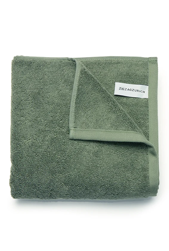 Organic Cotton Towels – Moss Green