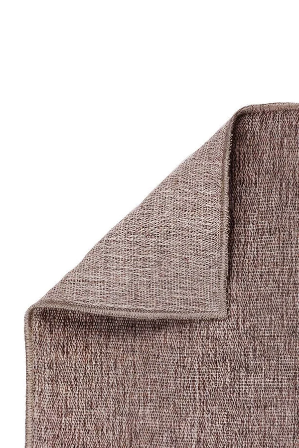 Wool & Cotton Curtains "Mona" in Chestnut Color