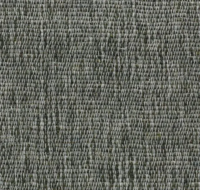 Wool & Cotton Curtains "Mona" in Forest Green Color