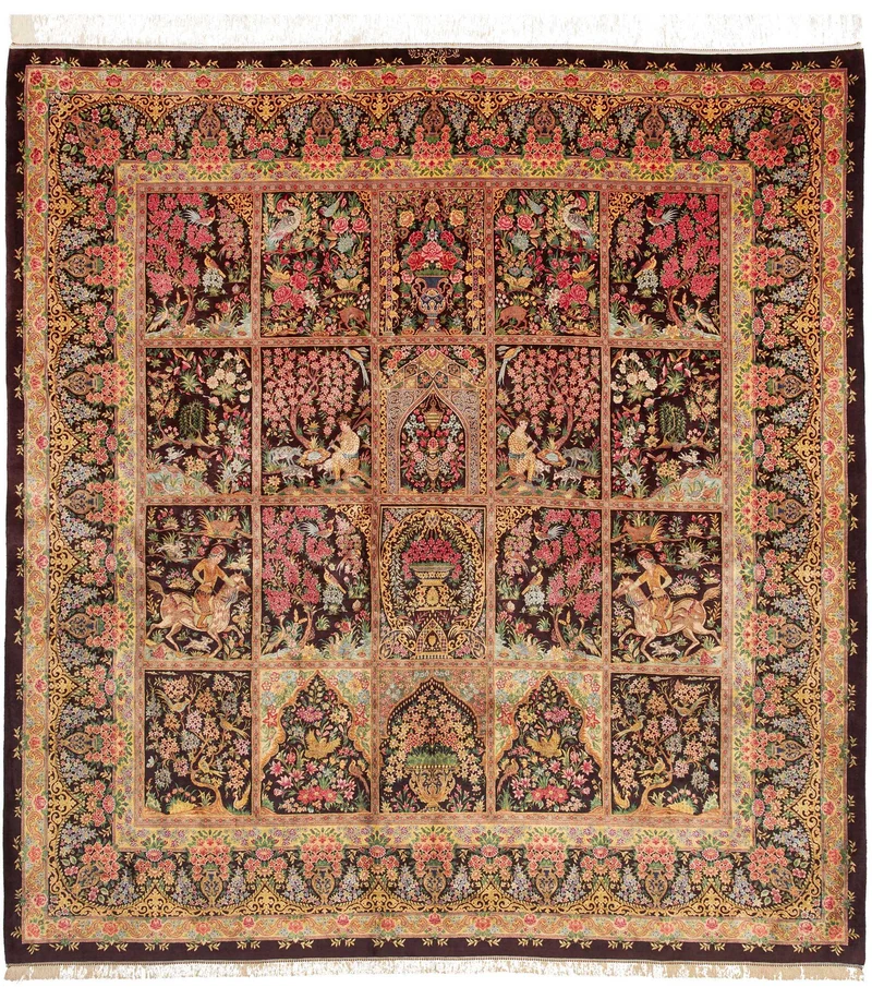 Ghom aus reiner Seide | 207 x 197 cm | Nr. 12-475153