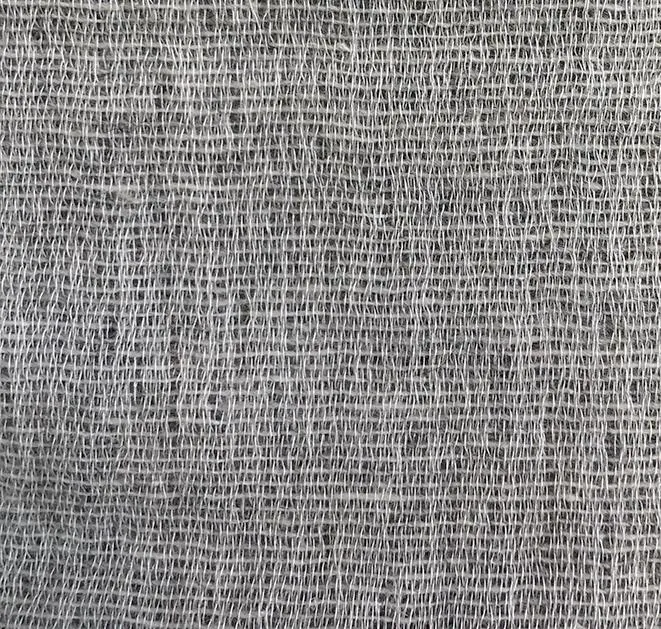 Wool & Cotton Curtains "Mona" in Grey or Dark Grey Color