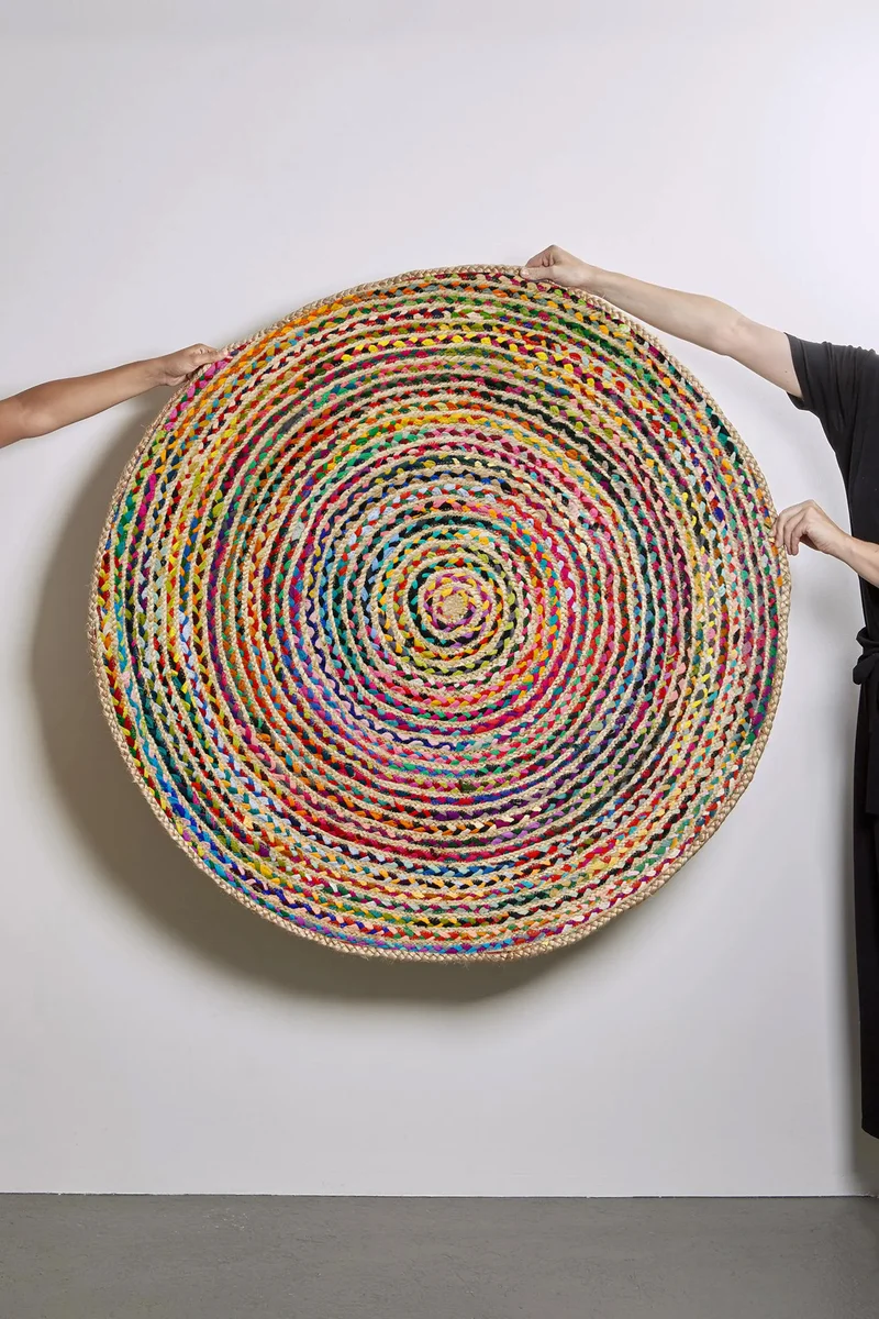 Hand Braided Rugs or Carpet "Balade" Selected by Michele Rondelli