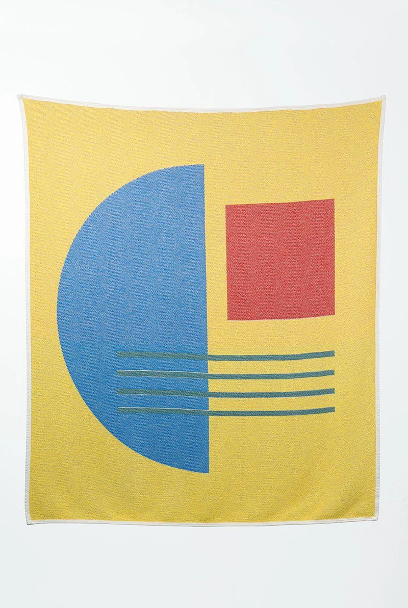 Cotton Blanket & Throw "Bauhaused 7" by Sophie Probst