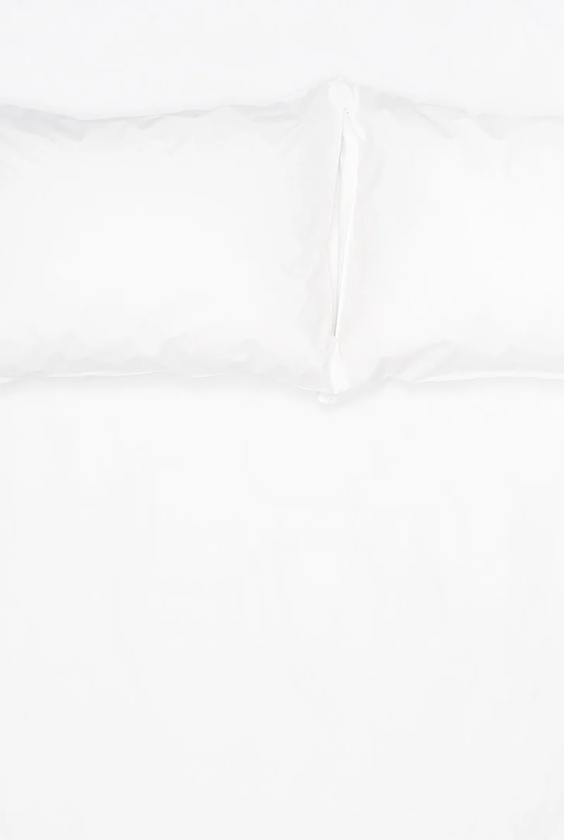 Pima Cotton Percale Bedding in White Color