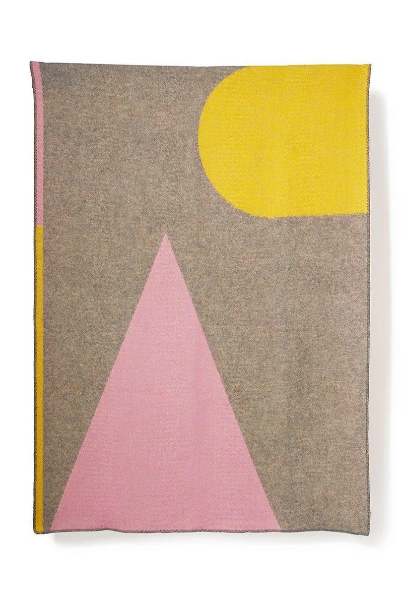 Wool Blanket "Konstructiv" by Michele Rondelli